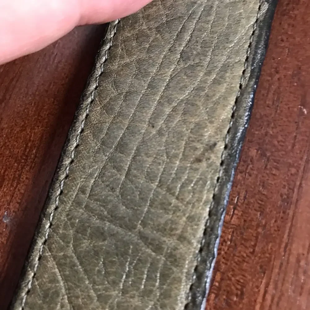 Nocona Boot Company Bootmakers Collection New Men's 28 Gray Green Leather Belt